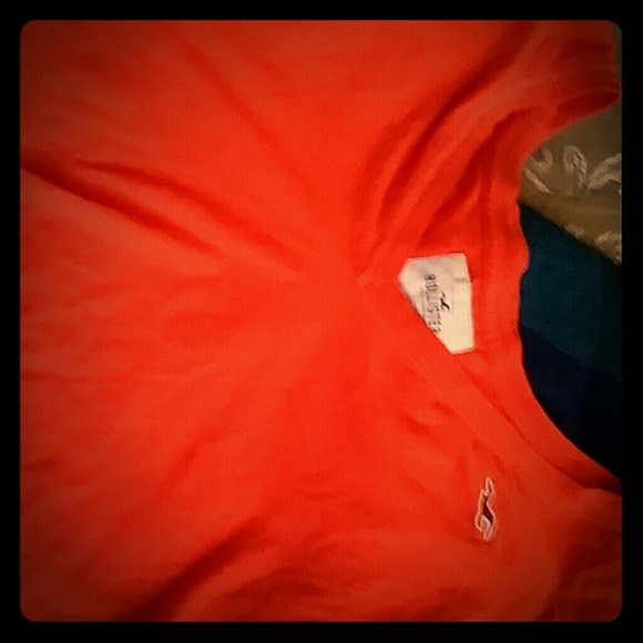 Hollister bright orange sweater
