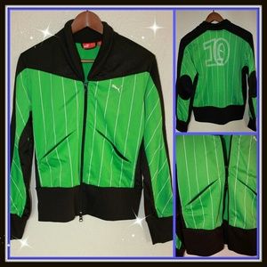 Green Puma Soccer Jacket