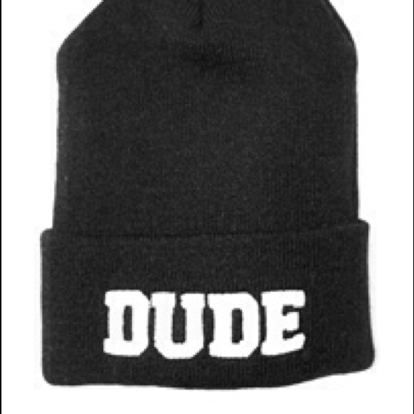 Jac Vanek DUDE cuffed knit beanie