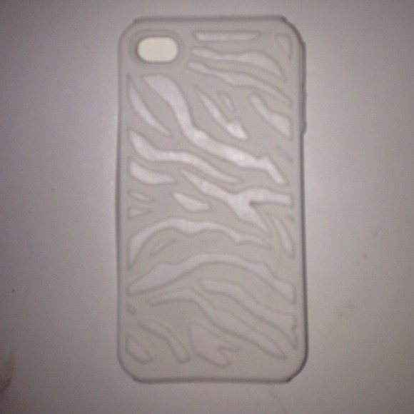 iPhone 4/4s white zebra phone case