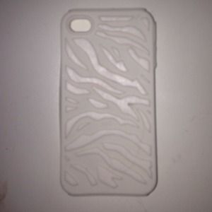 iPhone 4/4s white zebra phone case