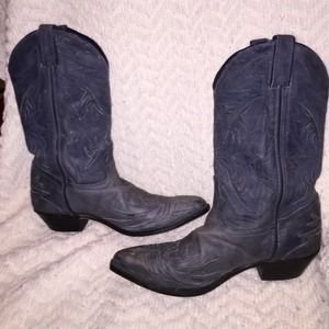 Chambray Cowboy boots