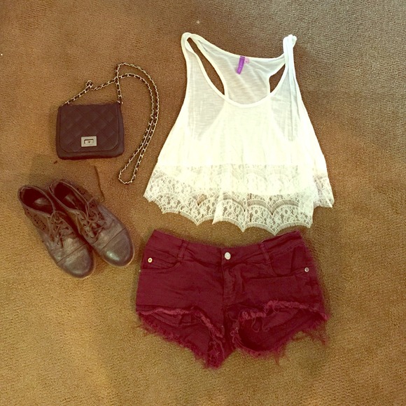 Brandy Melville Burgundy Shorts