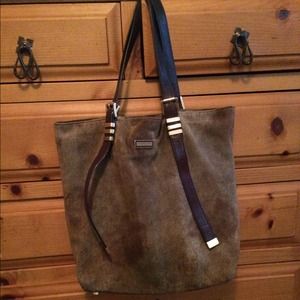 Michael Kors distressed suede handbag