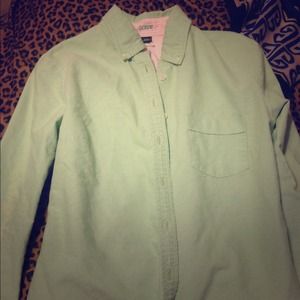 J. Crew green button down