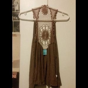 Brown Vest Sweater