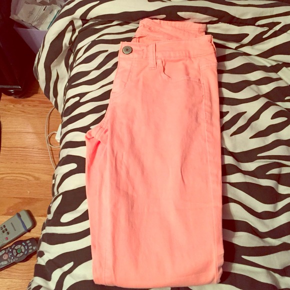 Neon coral/orange jegging