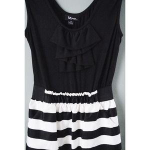 Ruffle accent business casual dress