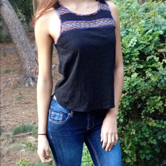 Beaded Mesh Tank Top