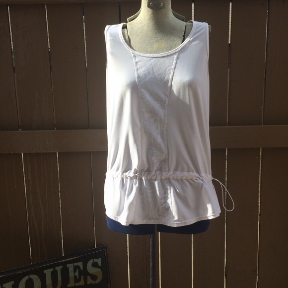 White athleta top