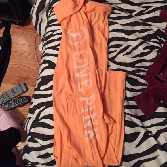 VINTAGE Victoria Secret Pink. Orange lounge yoga