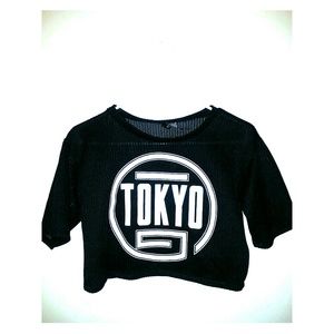 Black & white Crop top