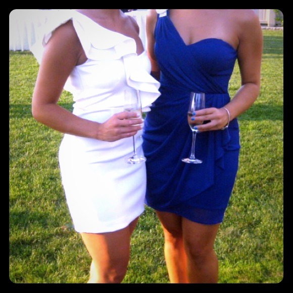 elegant royal blue dress