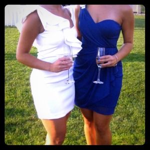 elegant royal blue dress