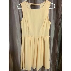 A peachy chiffon summer dress