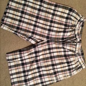 Plaid shorts