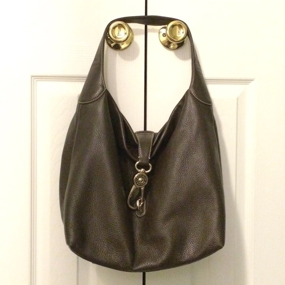 Dooney and Bourke logo lock in dark brown