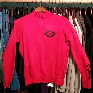 PINK Georgia Bulldogs quarter zip
