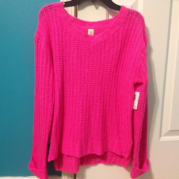 Pink Sweater.