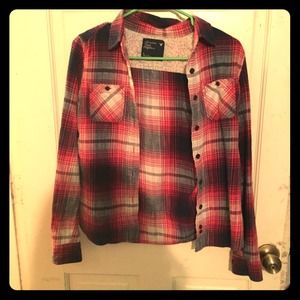 American Eagle plaid button down size 6
