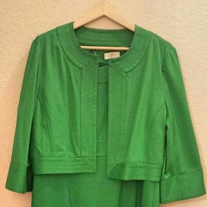 Ann Taylor loft Ponte knit dress and jacket sz 16