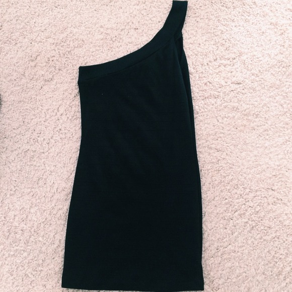 Black One Shoulder Bandage/Bodycon Dress