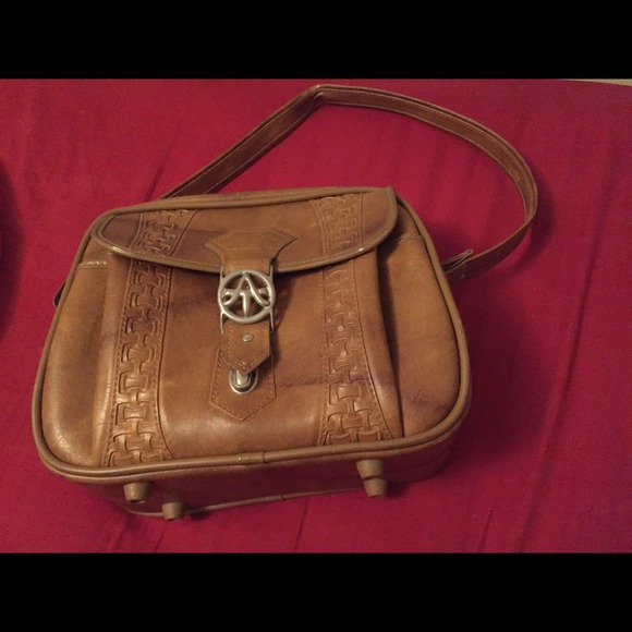 Vintage American Tourister Leather Bag