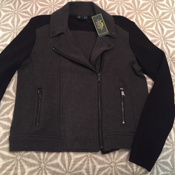 Ralph Lauren Sweaters - FINAL REDUCTION NWT LRL Moto Jacket Sweater.