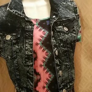 Blue Jean Quarter length vest