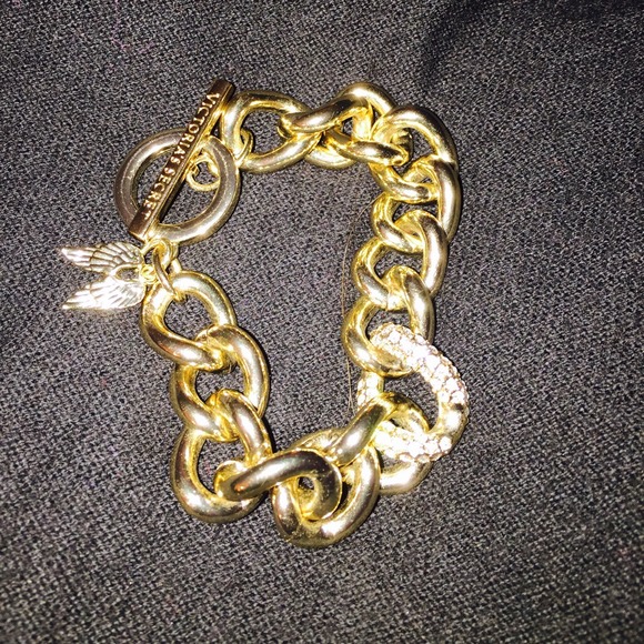 Victoria secret gold chain bracelet