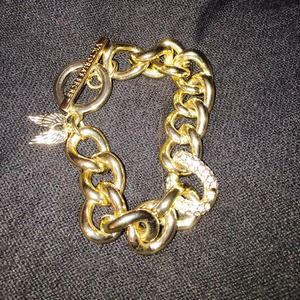 Victoria secret gold chain bracelet