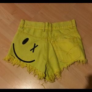 Bitching + Junkfood Smiley Face Shorts