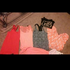 Tanks, tshirt, crop tops