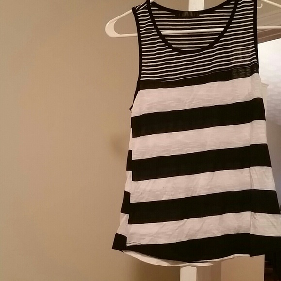 Black and white tank top