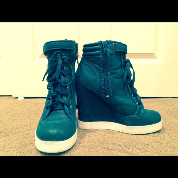 Emerald Sneaker Wedges