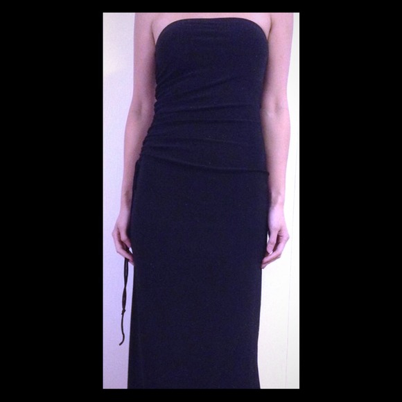 Strapless cocktail dress