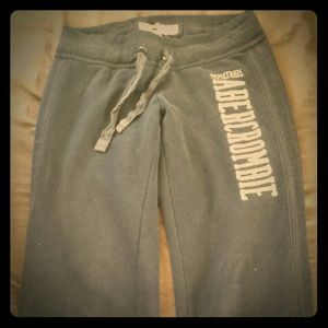 Navy blue A&F sweat pants