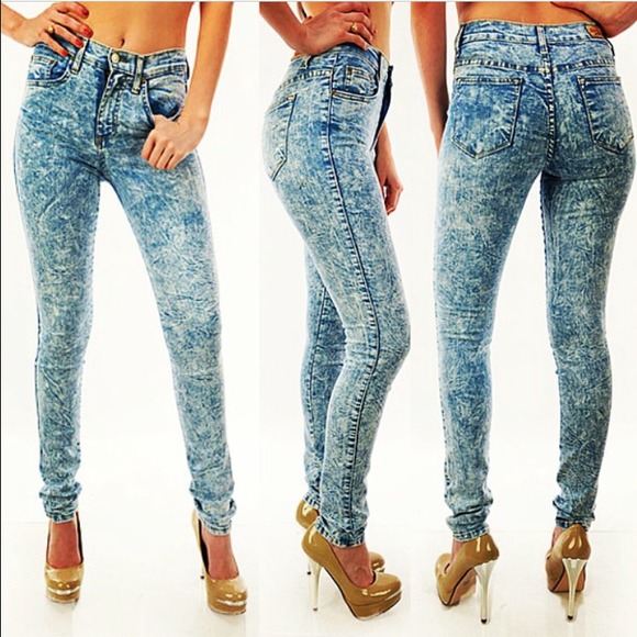 Acid Wash Skinny Jeans