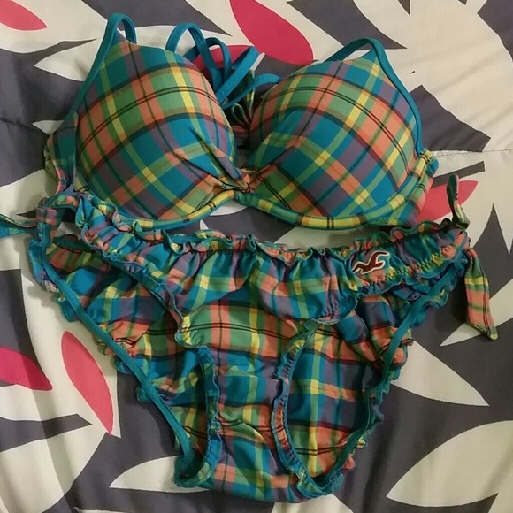 Hollister plaid swimsuit
