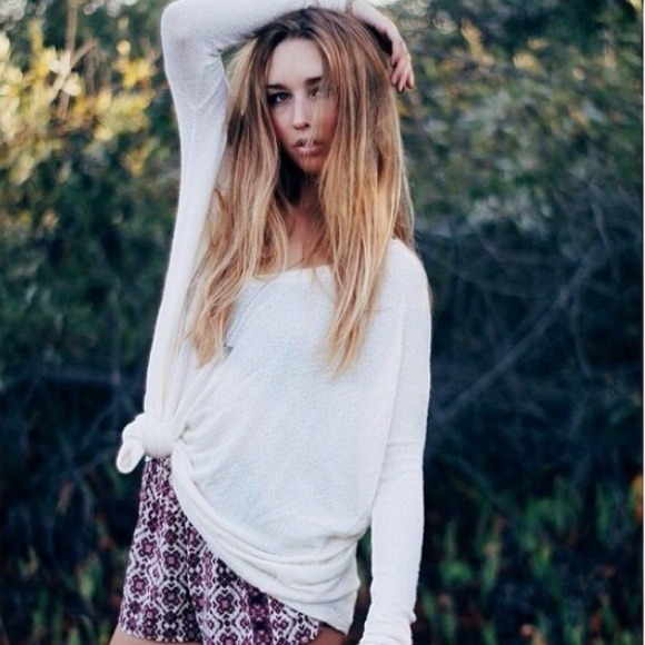 Cream Brandy Melville Sweater