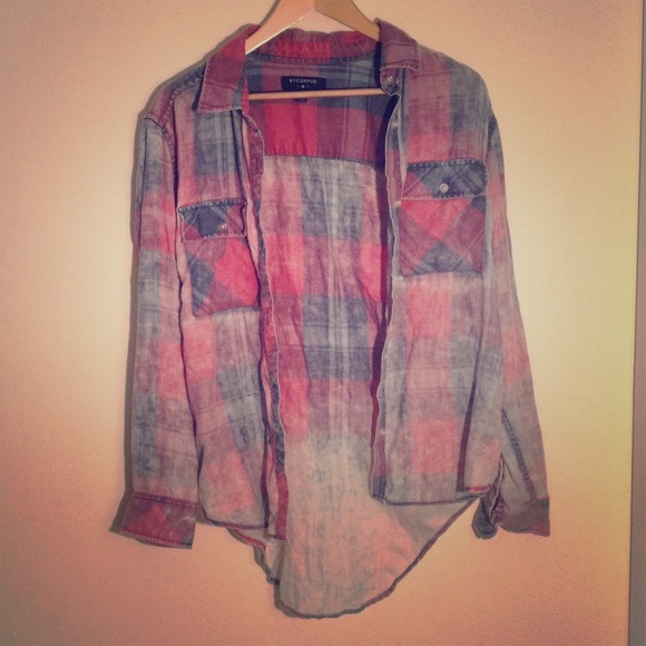 Urban Outfitters Faded Flannel Shirt