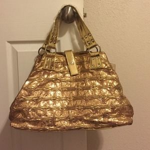Holboro gold handbag