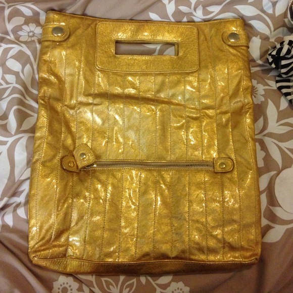 Aleya NY gold bag
