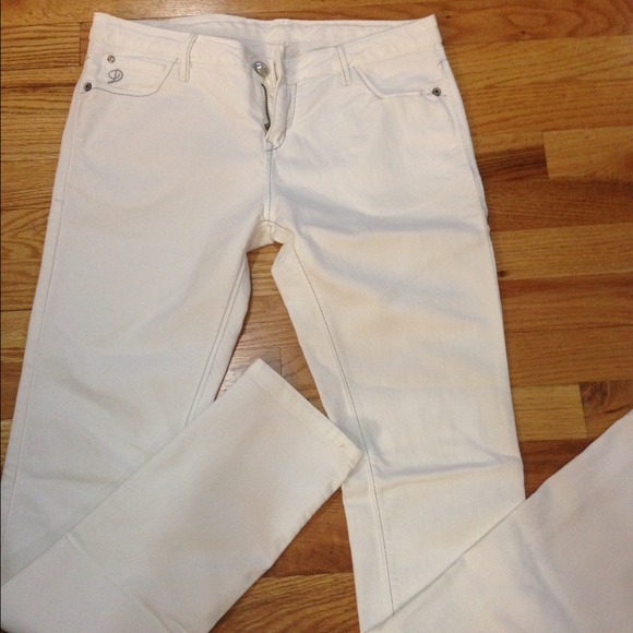 White Lewis skinny fit jeans