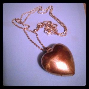 Long heart necklace
