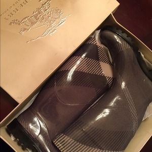 Burberry rain boots