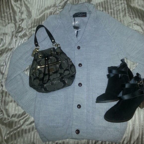 UNISEX Silver Wool Sweater