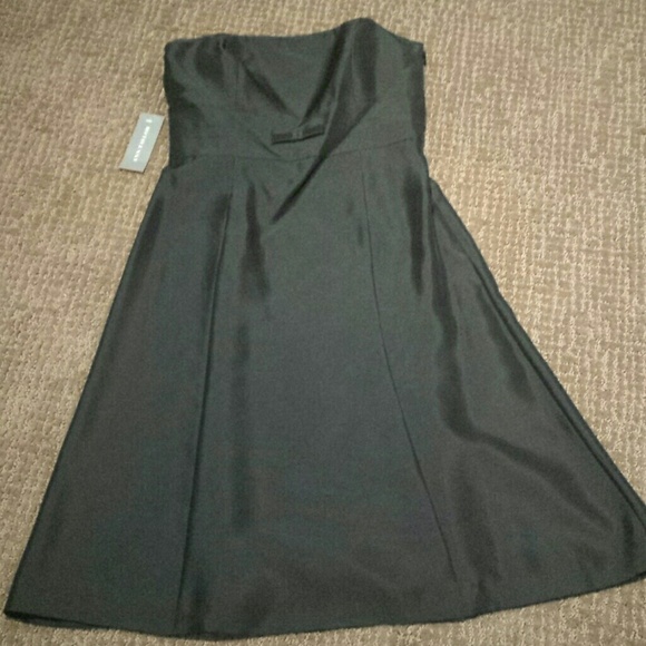 NWT Ann Taylor black silk cocktail dress