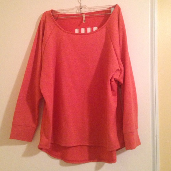 Cross Cutout Back Sweatshirt - Picture 2 of 3