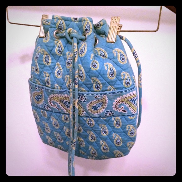 Vera Bradley Drawstring Backpack - Bermuda Blue